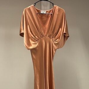 Elegant Copper Evening Gown